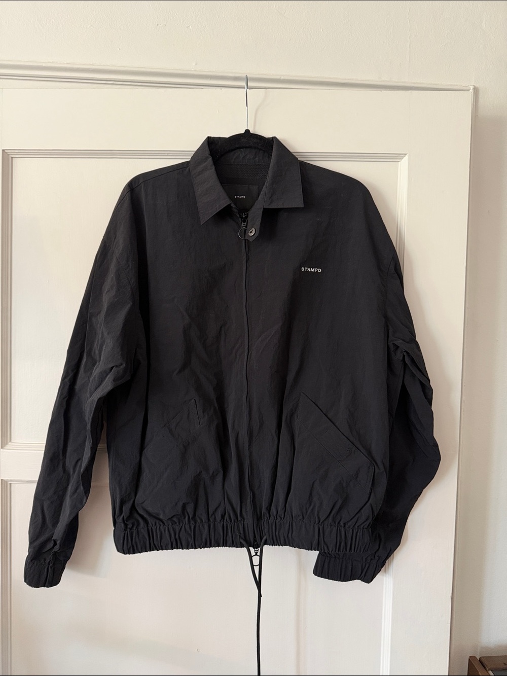 STAMPD Black Zip Windbreaker Jacket